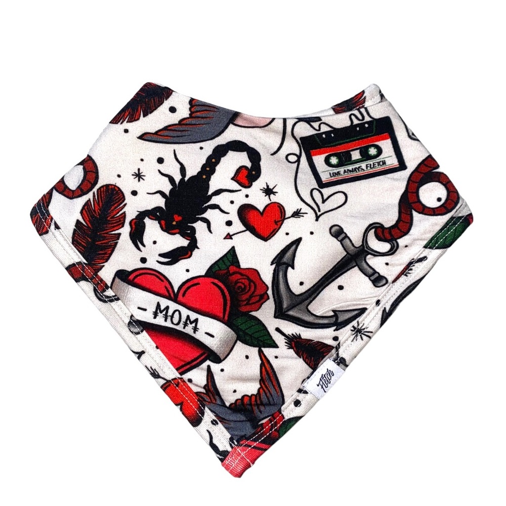 New Tough Love Red Fletch bib